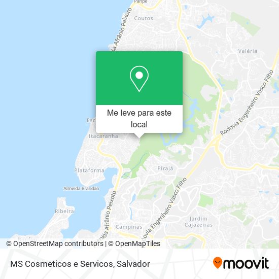 MS Cosmeticos e Servicos mapa
