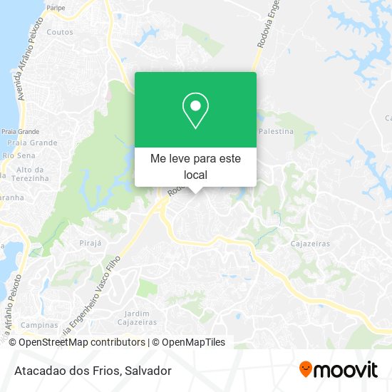 Atacadao dos Frios mapa