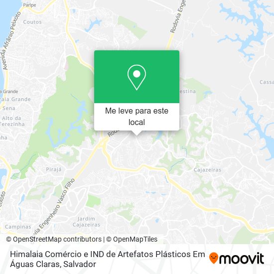 Himalaia Comércio e IND de Artefatos Plásticos Em Águas Claras mapa