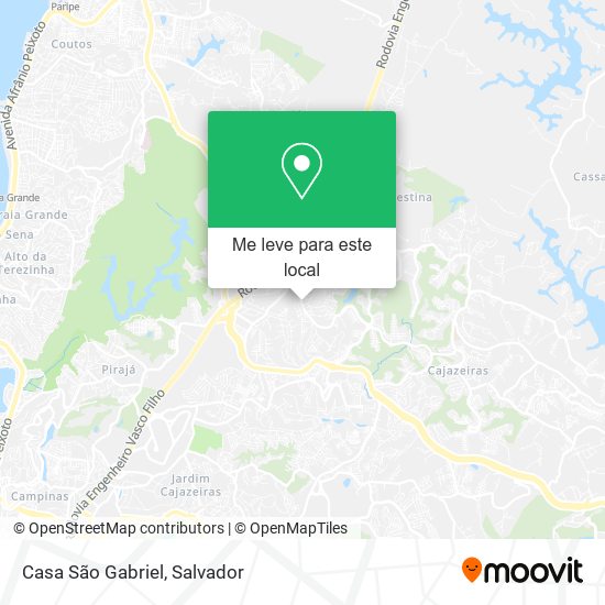 Casa São Gabriel mapa