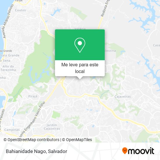 Bahianidade Nago mapa