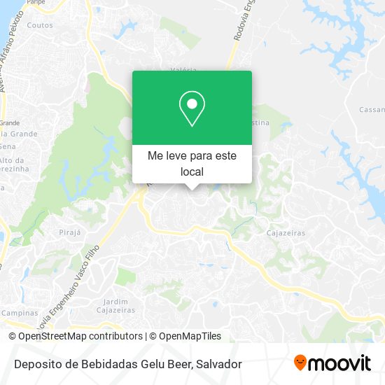 Deposito de Bebidadas Gelu Beer mapa