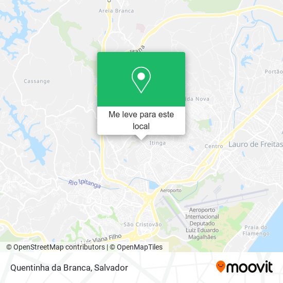 Quentinha da Branca mapa