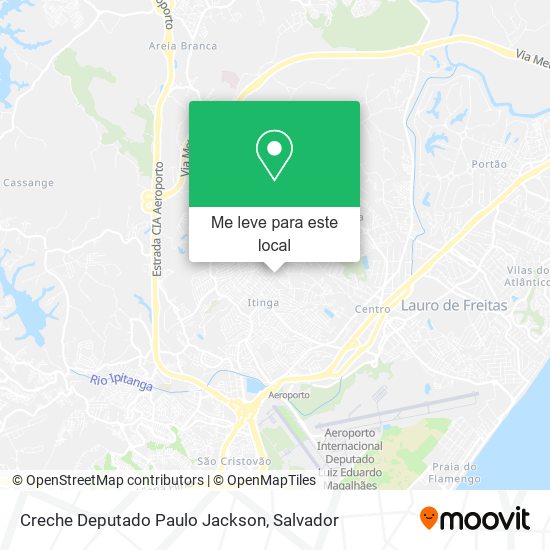 Creche Deputado Paulo Jackson mapa