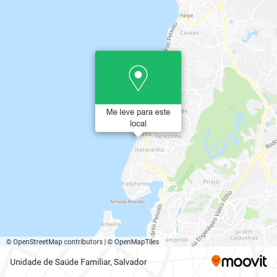 Unidade de Saúde Familiar mapa