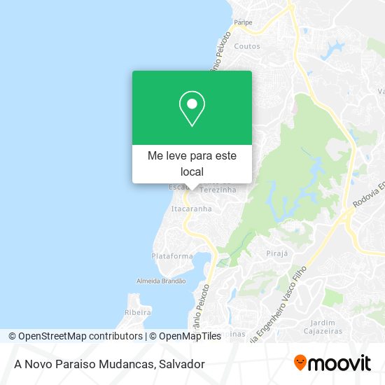 A Novo Paraiso Mudancas mapa