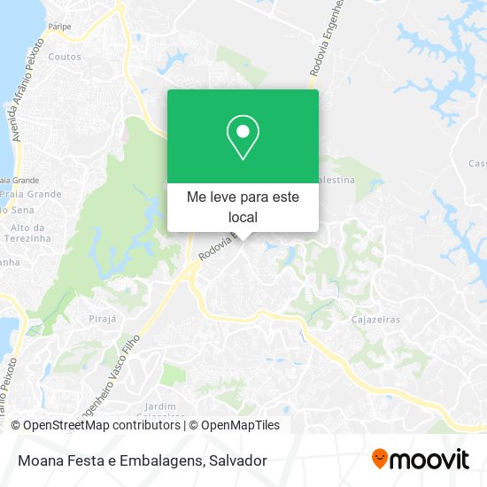 Moana Festa e Embalagens mapa