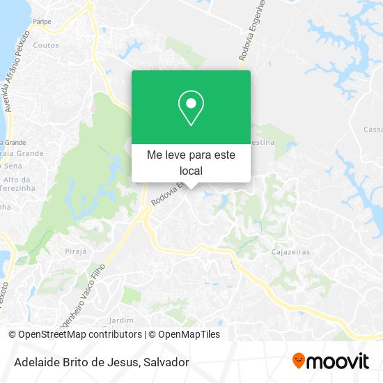 Adelaide Brito de Jesus mapa