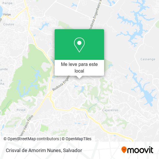 Crisval de Amorim Nunes mapa