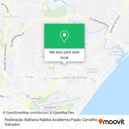 Federação Bahiana Nabba Academia Paulo Carvalho mapa