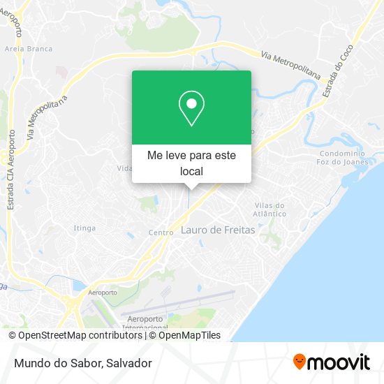 Mundo do Sabor mapa