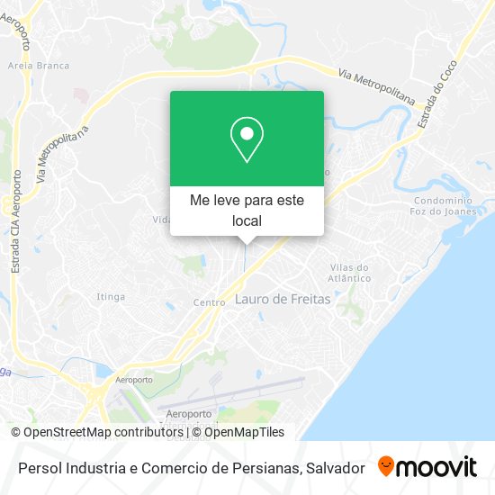 Persol Industria e Comercio de Persianas mapa