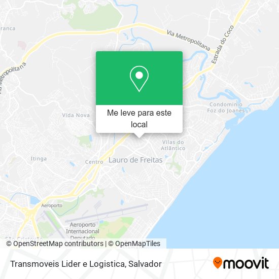 Transmoveis Lider e Logistica mapa