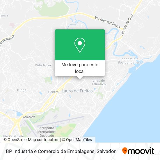 BP Industria e Comercio de Embalagens mapa