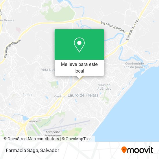 Farmácia Saga mapa