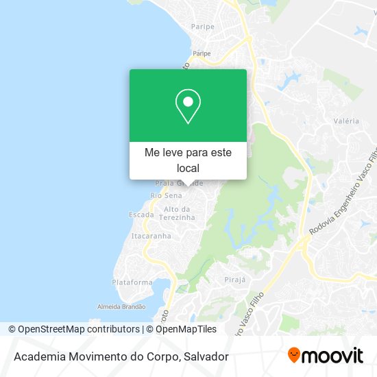 Academia Movimento do Corpo mapa