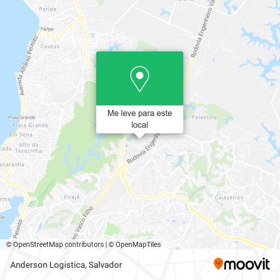 Anderson Logistica mapa