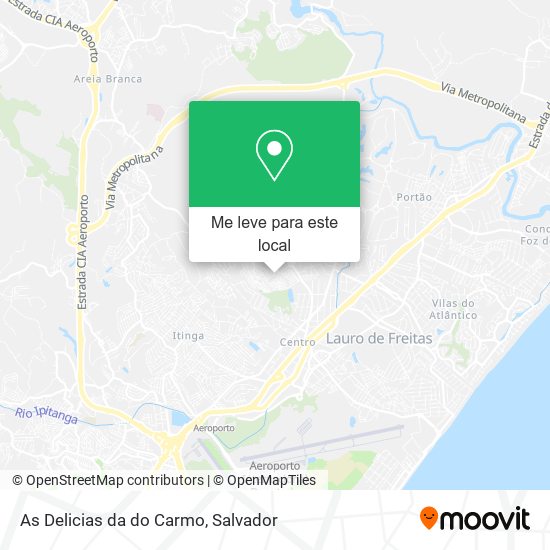 As Delicias da do Carmo mapa