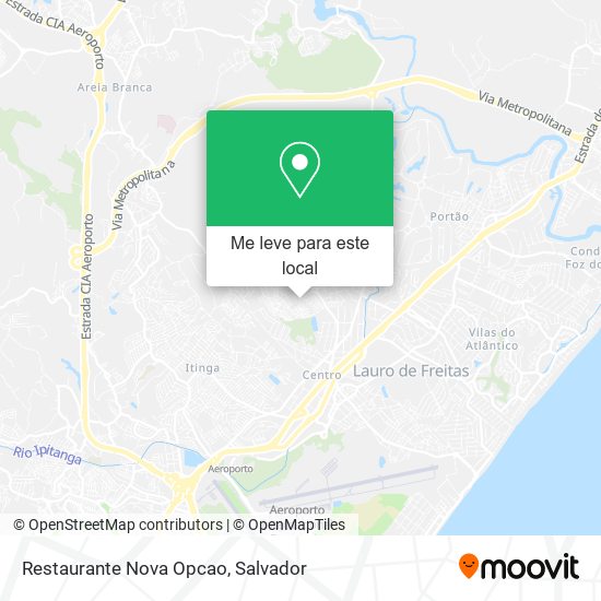 Restaurante Nova Opcao mapa
