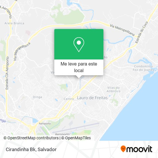 Cirandinha Bk mapa