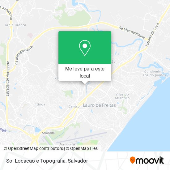 Sol Locacao e Topografia mapa