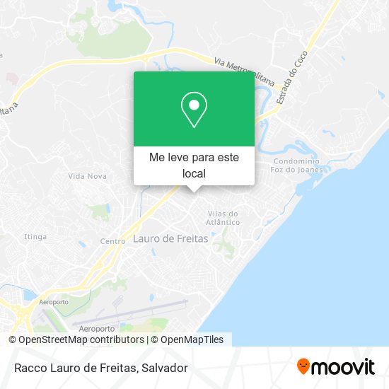 Racco Lauro de Freitas mapa