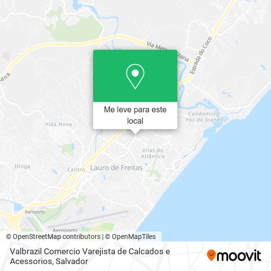 Valbrazil Comercio Varejista de Calcados e Acessorios mapa