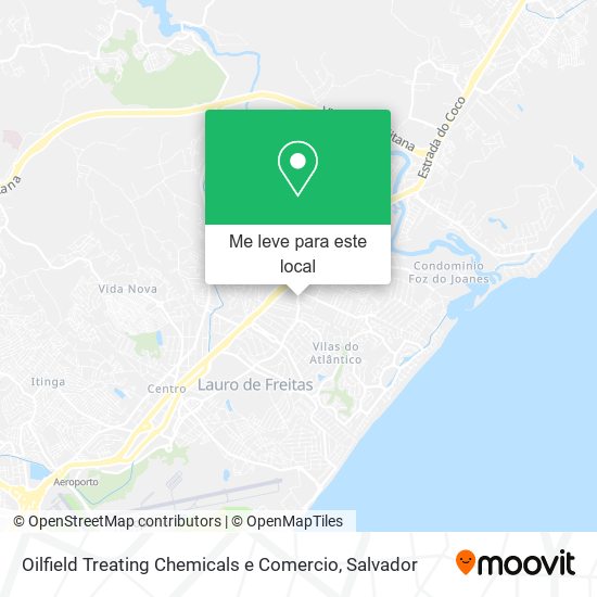 Oilfield Treating Chemicals e Comercio mapa