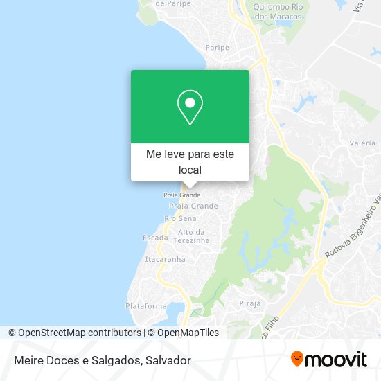 Meire Doces e Salgados mapa