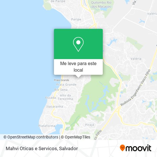 Mahvi Oticas e Servicos mapa