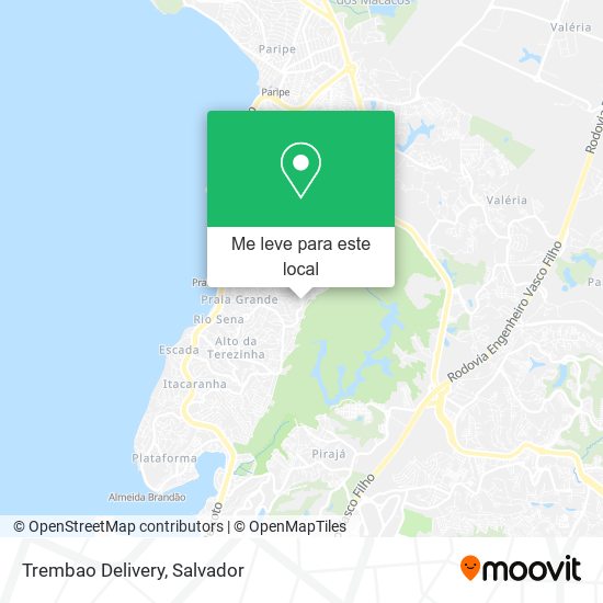 Trembao Delivery mapa