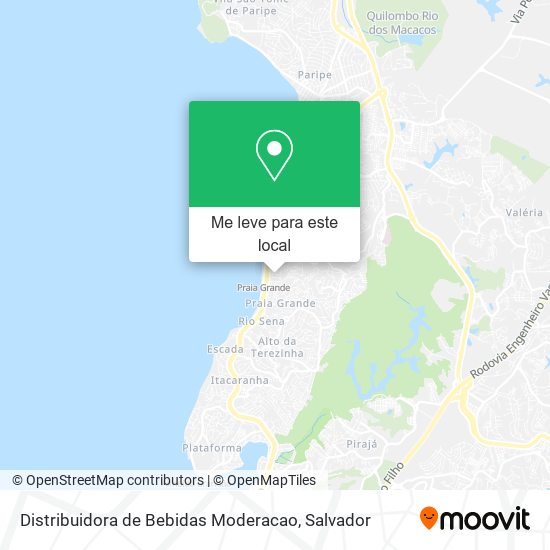 Distribuidora de Bebidas Moderacao mapa