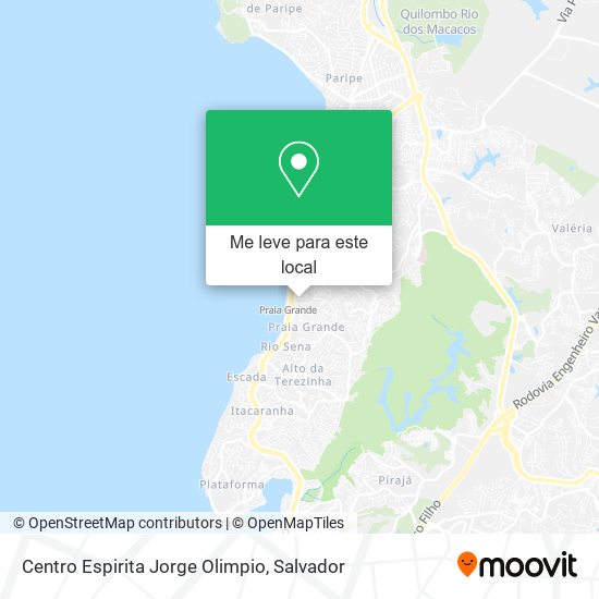 Centro Espirita Jorge Olimpio mapa
