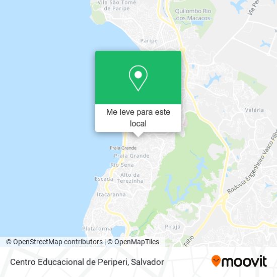 Centro Educacional de Periperi mapa