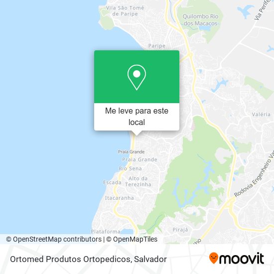 Ortomed Produtos Ortopedicos mapa