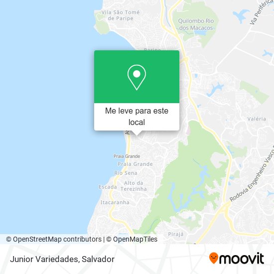 Junior Variedades mapa