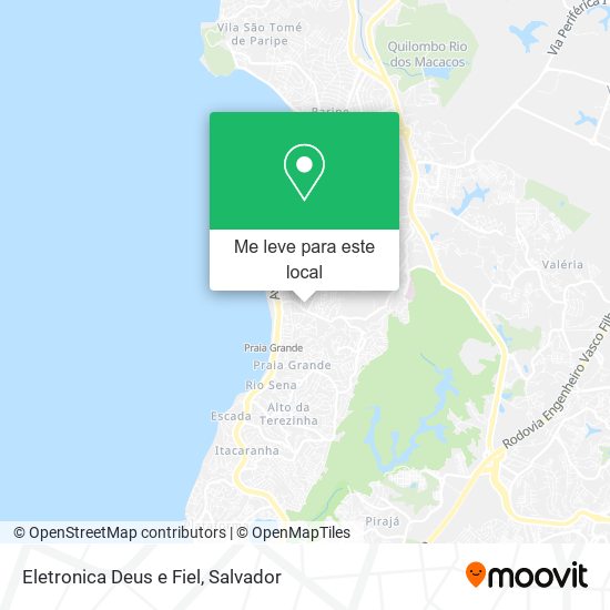 Eletronica Deus e Fiel mapa
