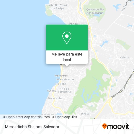 Mercadinho Shalom mapa