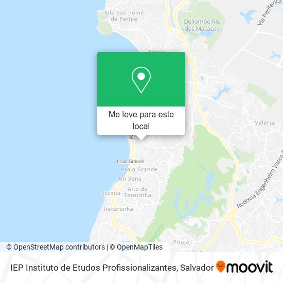 IEP Instituto de Etudos Profissionalizantes mapa