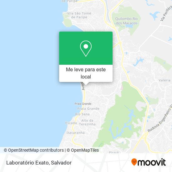 Laboratório Exato mapa