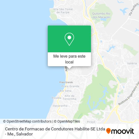 Centro de Formacao de Condutores Habilite-SE Ltda - Me. mapa