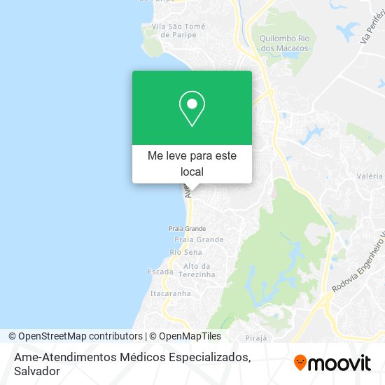 Ame-Atendimentos Médicos Especializados mapa