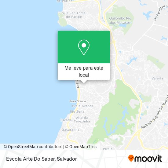 Escola Arte Do Saber mapa