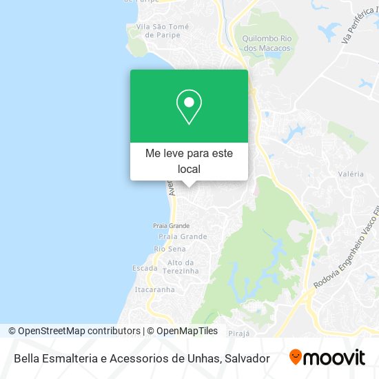 Bella Esmalteria e Acessorios de Unhas mapa