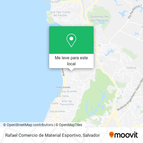 Rafael Comercio de Material Esportivo mapa