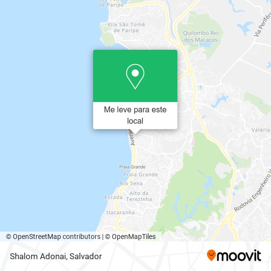 Shalom Adonai mapa