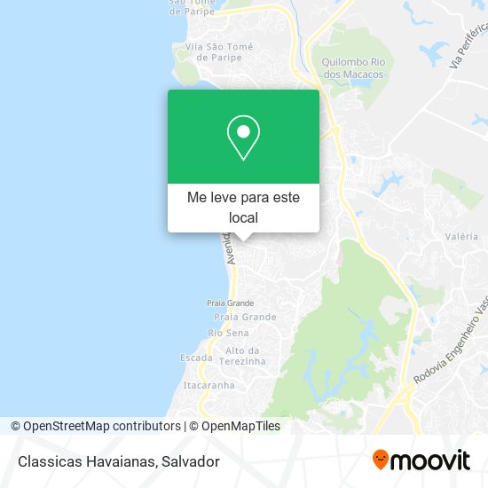 Classicas Havaianas mapa