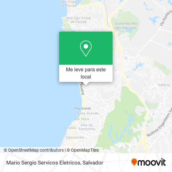 Mario Sergio Servicos Eletricos mapa