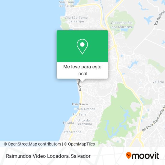 Raimundos Video Locadora mapa