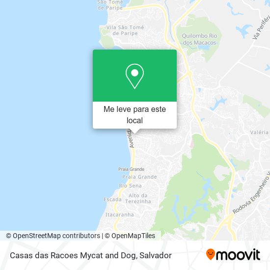 Casas das Racoes Mycat and Dog mapa